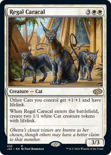 Regal Caracal - Jumpstart 2022 Magic: The Gathering trading card