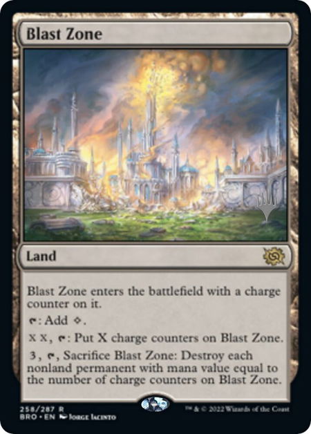 Blast Zone (BRO) trading card from Promo Pack: The Brothers' War Blast Zone (BRO) - Promo Pack: The Brothers' War Magic: The Gathering trading card