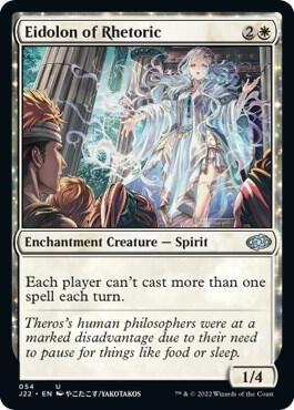 Eidolon of Rhetoric trading card from Jumpstart 2022 Eidolon of Rhetoric - Jumpstart 2022 Magic: The Gathering trading card