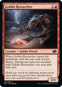 Goblin Researcher - Jumpstart 2022 (J22) #34 - Common Magic: The Gathering Trading Card