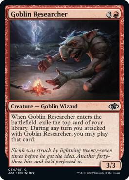 Goblin Researcher - Jumpstart 2022 Magic: The Gathering trading card