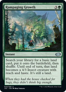 Rampaging Growth - Jumpstart 2022 (J22) #43 - Uncommon Magic: The Gathering Trading Card
