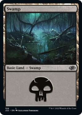Swamp (106) - Jumpstart 2022 Magic: The Gathering trading card
