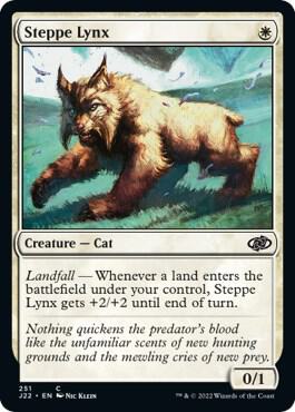 Steppe Lynx - Jumpstart 2022 Magic: The Gathering trading card