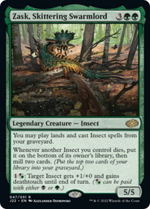 Zask, Skittering Swarmlord - Jumpstart 2022 (J22) #47 - Rare Magic: The Gathering Trading Card