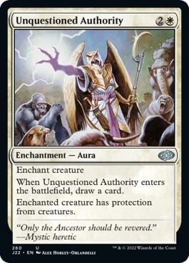Unquestioned Authority - Jumpstart 2022 Magic: The Gathering trading card