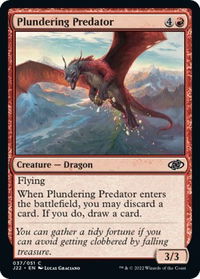 Plundering Predator - Jumpstart 2022 (J22) #37 - Common Magic: The Gathering Trading Card