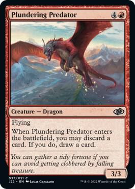 Plundering Predator - Jumpstart 2022 Magic: The Gathering trading card