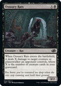 Ossuary Rats - Jumpstart 2022 (J22) #24 - Common Magic: The Gathering Trading Card