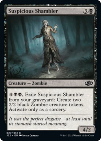 Suspicious Shambler - Jumpstart 2022 Magic: The Gathering trading card