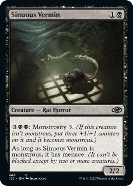 Sinuous Vermin - Jumpstart 2022 Magic: The Gathering trading card