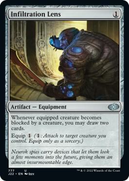 Infiltration Lens - Jumpstart 2022 Magic: The Gathering trading card