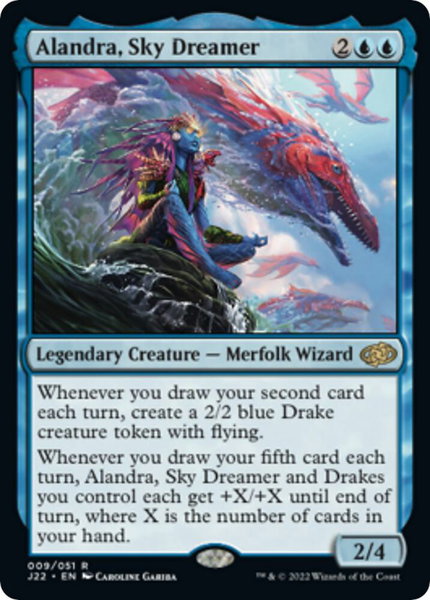 Alandra, Sky Dreamer - Jumpstart 2022 Magic: The Gathering trading card