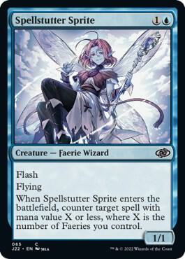 Spellstutter Sprite - Jumpstart 2022 Magic: The Gathering trading card