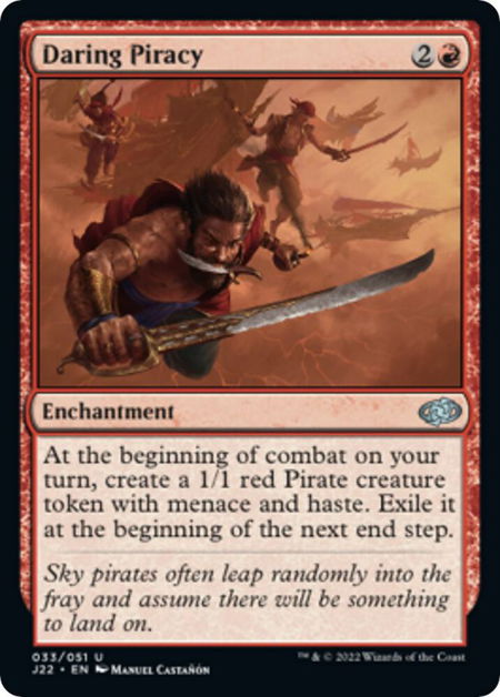 Daring Piracy - Jumpstart 2022 Magic: The Gathering trading card