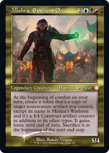 Mishra, Eminent One (Display Commander) - Thick Stock - Commander: The Brothers' War (BRC) #39 - Mythic Rare Magic: The Gathering Trading Card