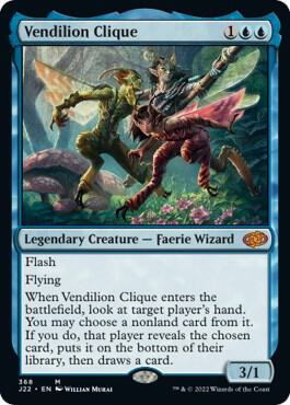 Vendilion Clique trading card from Jumpstart 2022 Vendilion Clique - Jumpstart 2022 Magic: The Gathering trading card