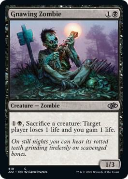 Gnawing Zombie - Jumpstart 2022 Magic: The Gathering trading card
