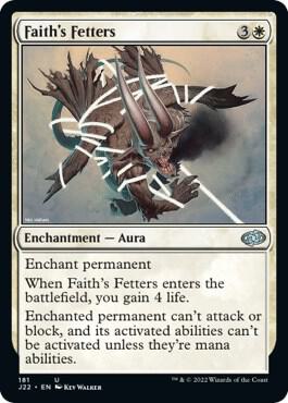 Faith's Fetters - Jumpstart 2022 Magic: The Gathering trading card
