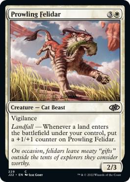 Prowling Felidar - Jumpstart 2022 Magic: The Gathering trading card