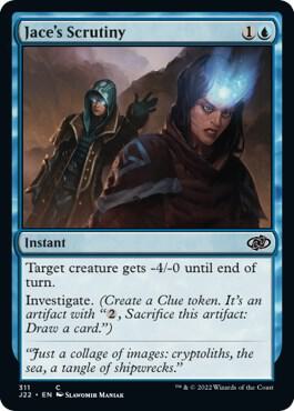 Jace's Scrutiny - Jumpstart 2022 Magic: The Gathering trading card
