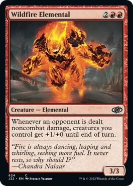 Wildfire Elemental - Jumpstart 2022 Magic: The Gathering trading card