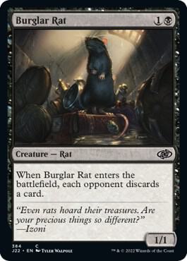 Burglar Rat - Jumpstart 2022 Magic: The Gathering trading card