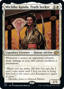 Michiko Konda, Truth Seeker - Jumpstart 2022 Magic: The Gathering trading card