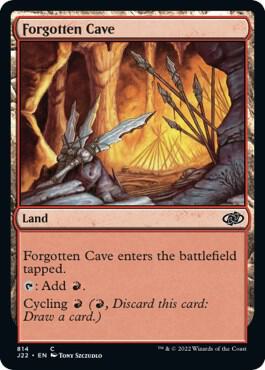 Forgotten Cave - Jumpstart 2022 Magic: The Gathering trading card
