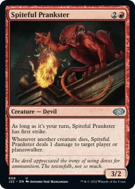 Spiteful Prankster - Jumpstart 2022 Magic: The Gathering trading card