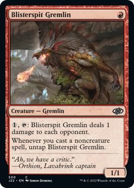 Blisterspit Gremlin - Jumpstart 2022 Magic: The Gathering trading card