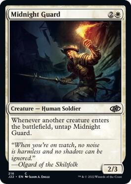 Midnight Guard - Jumpstart 2022 Magic: The Gathering trading card