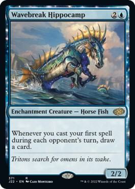 Wavebreak Hippocamp - Jumpstart 2022 Magic: The Gathering trading card