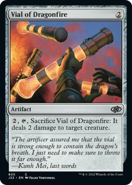 Vial of Dragonfire - Jumpstart 2022 Magic: The Gathering trading card