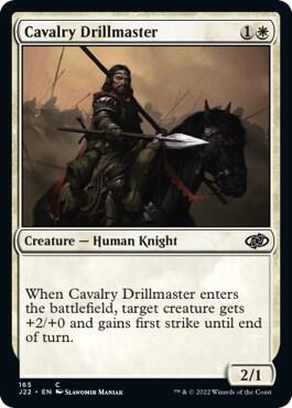 Cavalry Drillmaster - Jumpstart 2022 Magic: The Gathering trading card