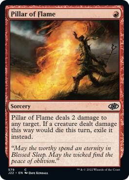 Pillar of Flame - Jumpstart 2022 Magic: The Gathering trading card