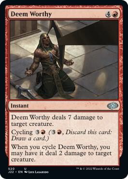 Deem Worthy - Jumpstart 2022 Magic: The Gathering trading card
