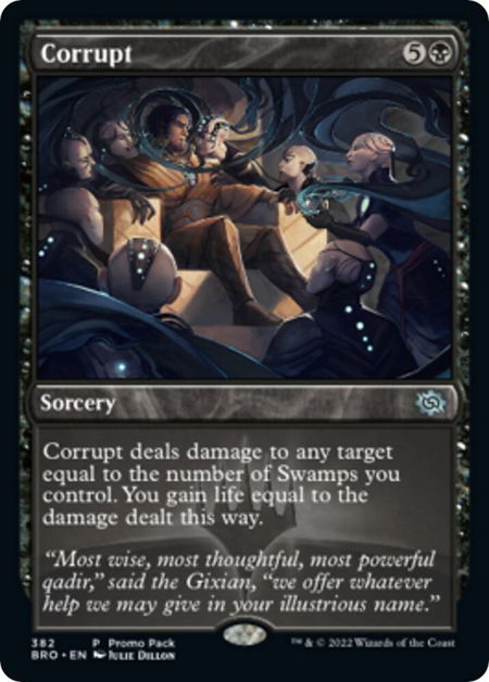 Corrupt trading card from Promo Pack: The Brothers' War Corrupt - Promo Pack: The Brothers' War Magic: The Gathering trading card