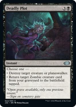 Deadly Plot trading card from Jumpstart 2022 Deadly Plot - Jumpstart 2022 Magic: The Gathering trading card