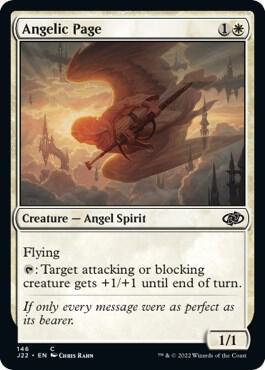 Angelic Page - Jumpstart 2022 Magic: The Gathering trading card