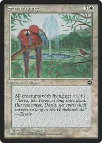 Serra Aviary - Homelands (HML) #14 - Rare Magic: The Gathering Trading Card