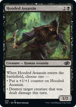 Hooded Assassin - Jumpstart 2022 Magic: The Gathering trading card