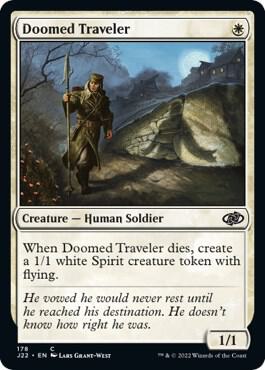 Doomed Traveler - Jumpstart 2022 Magic: The Gathering trading card