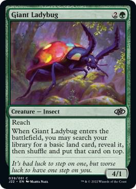 Giant Ladybug - Jumpstart 2022 Magic: The Gathering trading card