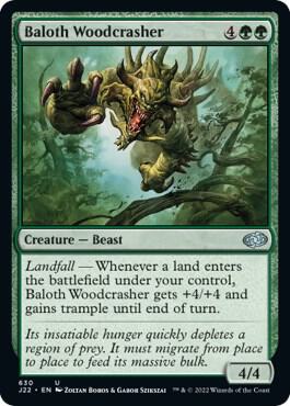 Baloth Woodcrasher - Jumpstart 2022 Magic: The Gathering trading card
