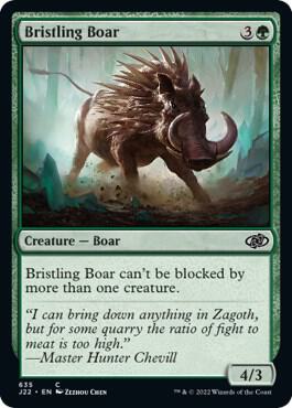 Bristling Boar - Jumpstart 2022 Magic: The Gathering trading card