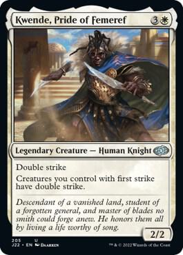Kwende, Pride of Femeref - Jumpstart 2022 Magic: The Gathering trading card