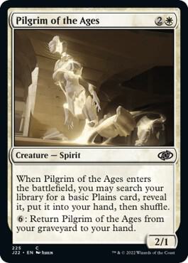 Pilgrim of the Ages - Jumpstart 2022 Magic: The Gathering trading card