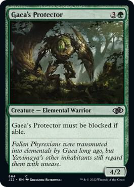 Gaea's Protector - Jumpstart 2022 Magic: The Gathering trading card