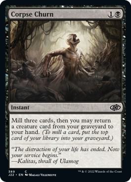 Corpse Churn - Jumpstart 2022 Magic: The Gathering trading card